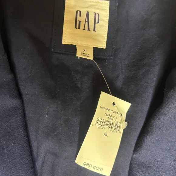 GAP Men's Navy Twill Two Button Blazer XL NWT Pockets - Picture 6 of 8